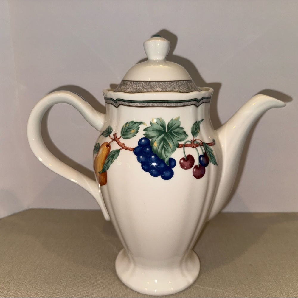 Vintage Noritake Homecraft Orchard Estate Coffee or Tea Pot with Lid 9236 RARE - Picture 4 of 16